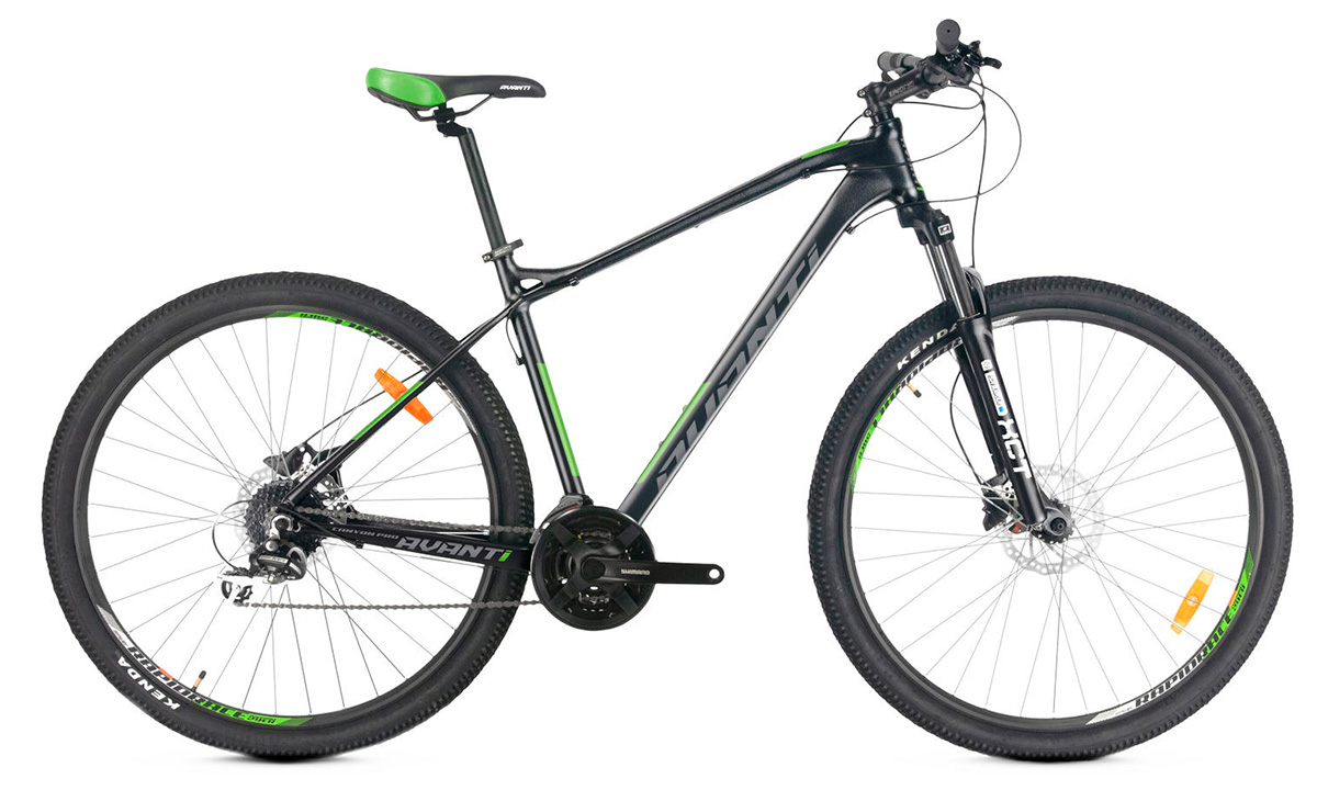 Велосипед Avanti CANYON PRO 29" 2021, размер М, Черно-зеленый
